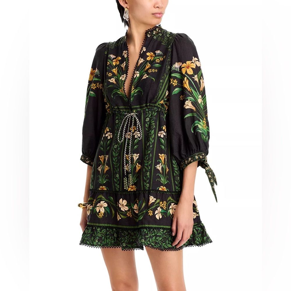 Farm Rio Flowers Arch Mini Dress size M EUC!